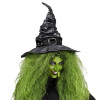 foto 2 Hoge zwarte luxe punt heksenhoed met spinnen 