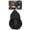 foto 2 Masker beul met zwarte kap en lichtgevende groene ogen