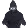 foto 4 Masker beul met zwarte kap en lichtgevende witte ogen