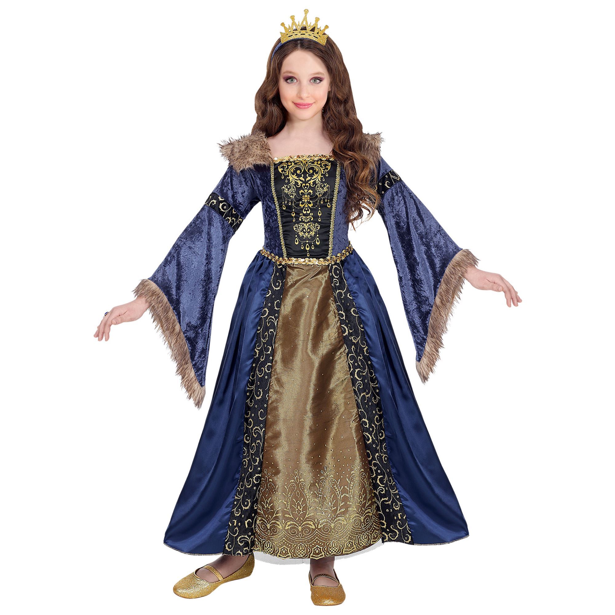 Middeleeuws koninginnen jurk Janita  meisje 