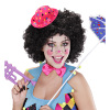 foto 2 Mini roze hoed clown met gekleurde stippen