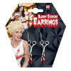 foto 2 Oorbellen schaar met bloed halloween