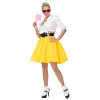 foto 5 Plooirok geel rock en roll volwassen rok