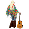 foto 3 Poncho hippie kleurrijk bont patroon met hoofband dame outfit
