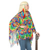 foto 4 Poncho hippie kleurrijk bont patroon met hoofband dame outfit