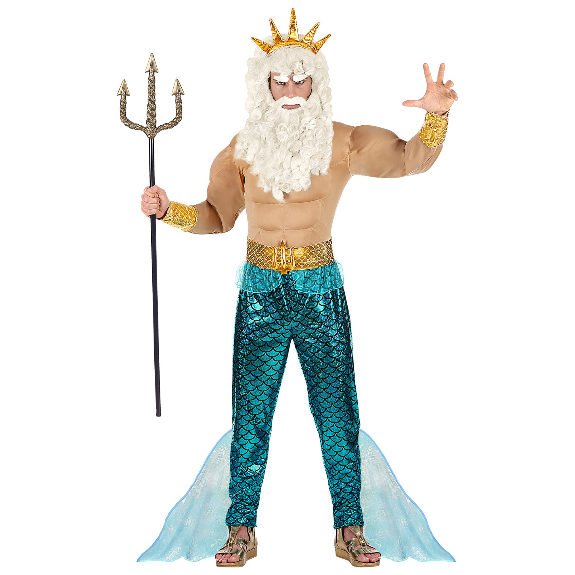 Poseidon  heerser over de zee kostuum volwassen