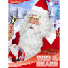 foto 2 Realistische kerstman witte baard,snor en pruik