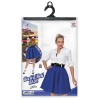 foto 2 Rock en roll plooi rok blauw dame