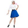 foto 3 Rock en roll plooi rok blauw dame
