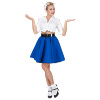 foto 5 Rock en roll plooi rok blauw dame