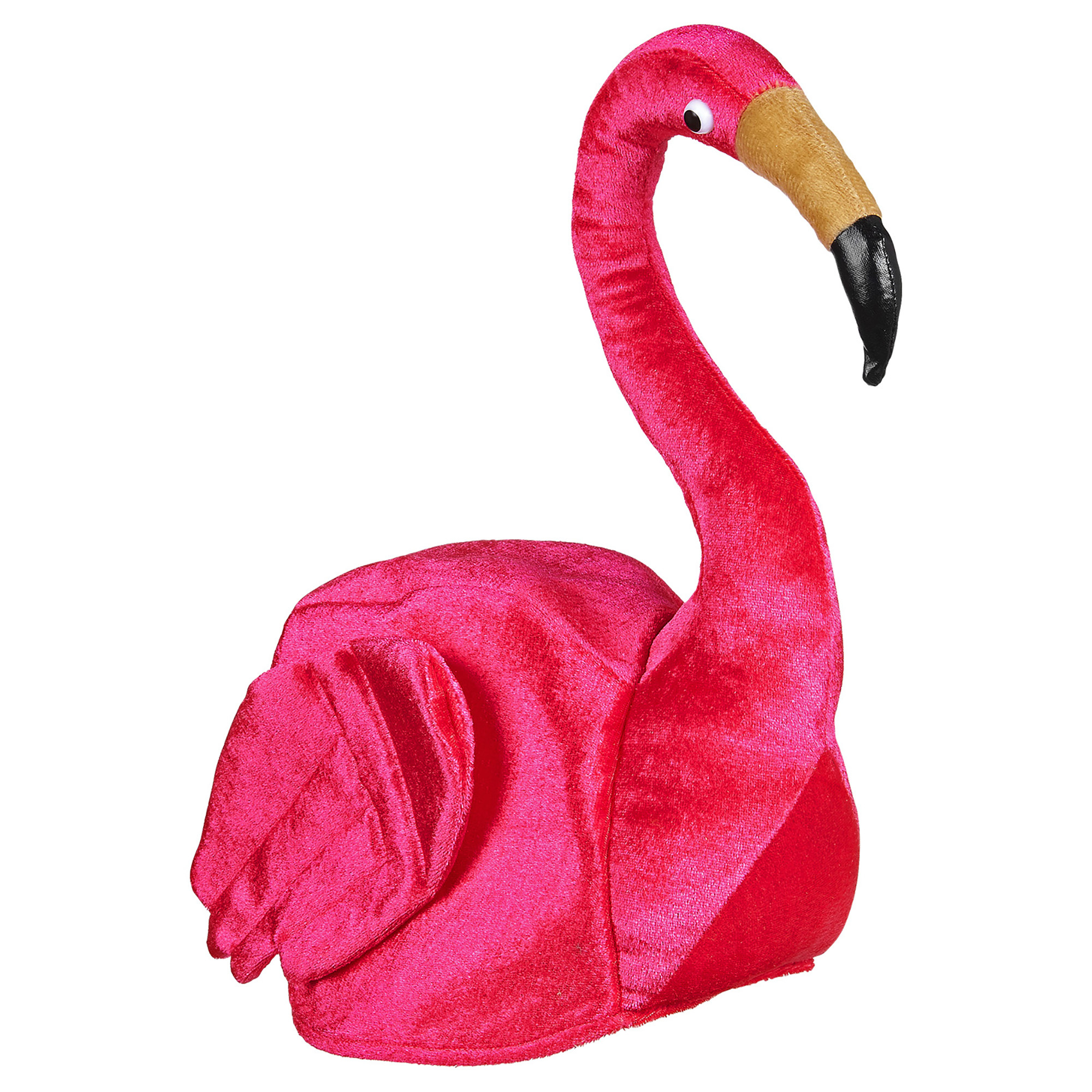 Roze schattige flamingo hoed 