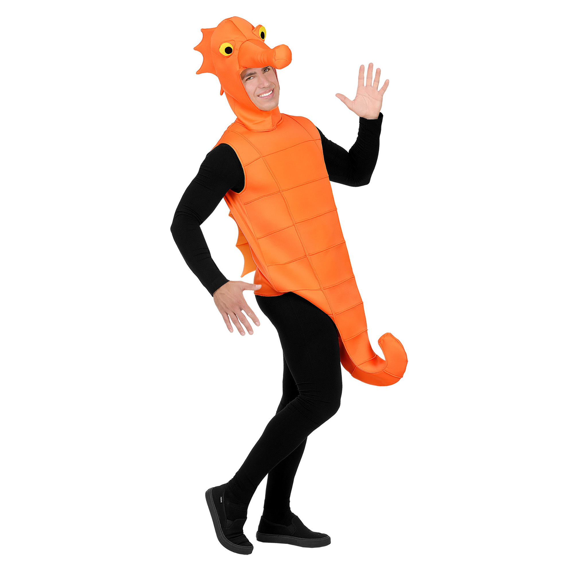 Zeepaard kostuum oranje volwassen dier uit de zee