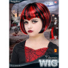 foto 2 Zwart rode bob pruik vampier kind
