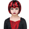 foto 3 Zwart rode bob pruik vampier kind