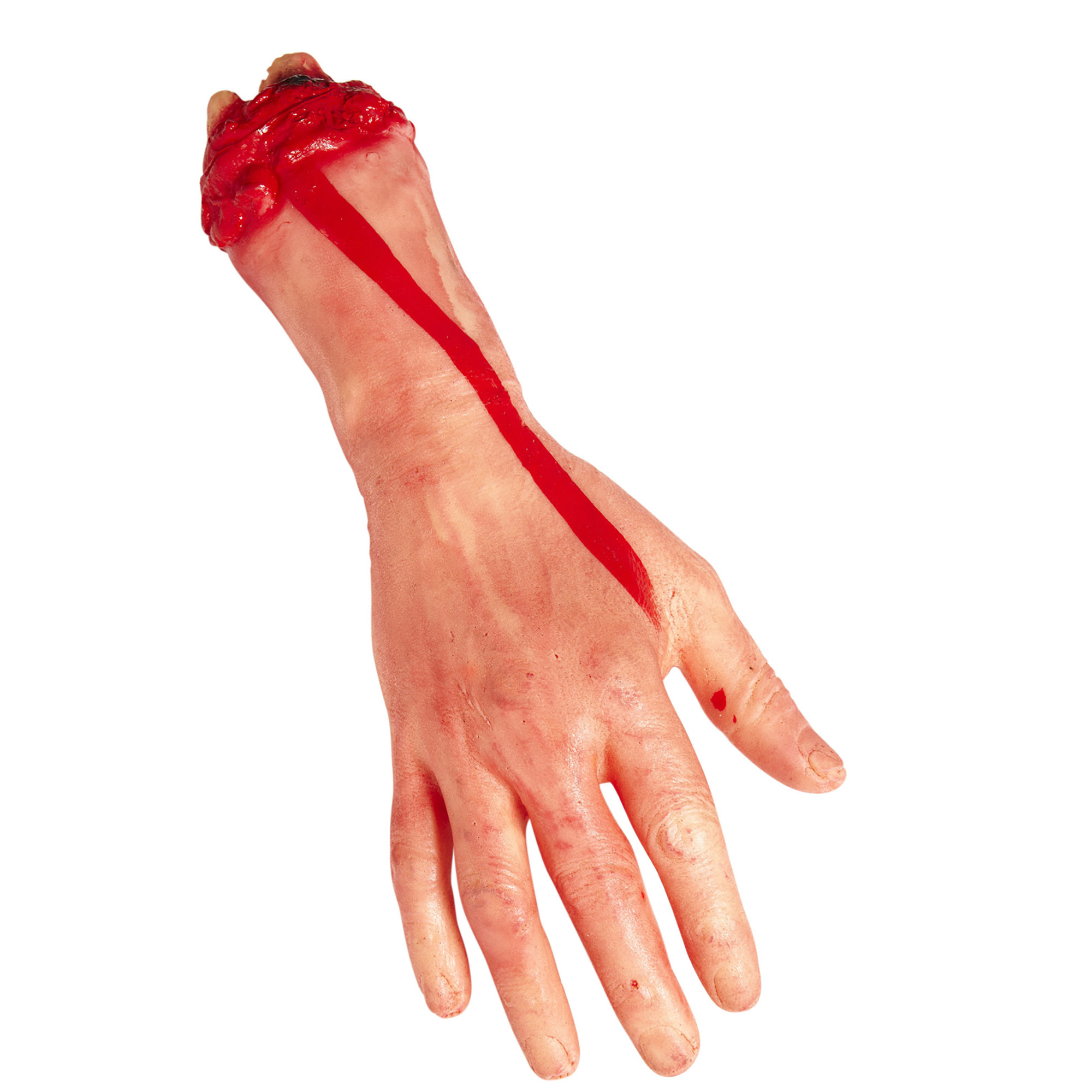 Afgehakte hand met bloed