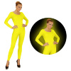 Bodysuit neon geel volwassen 