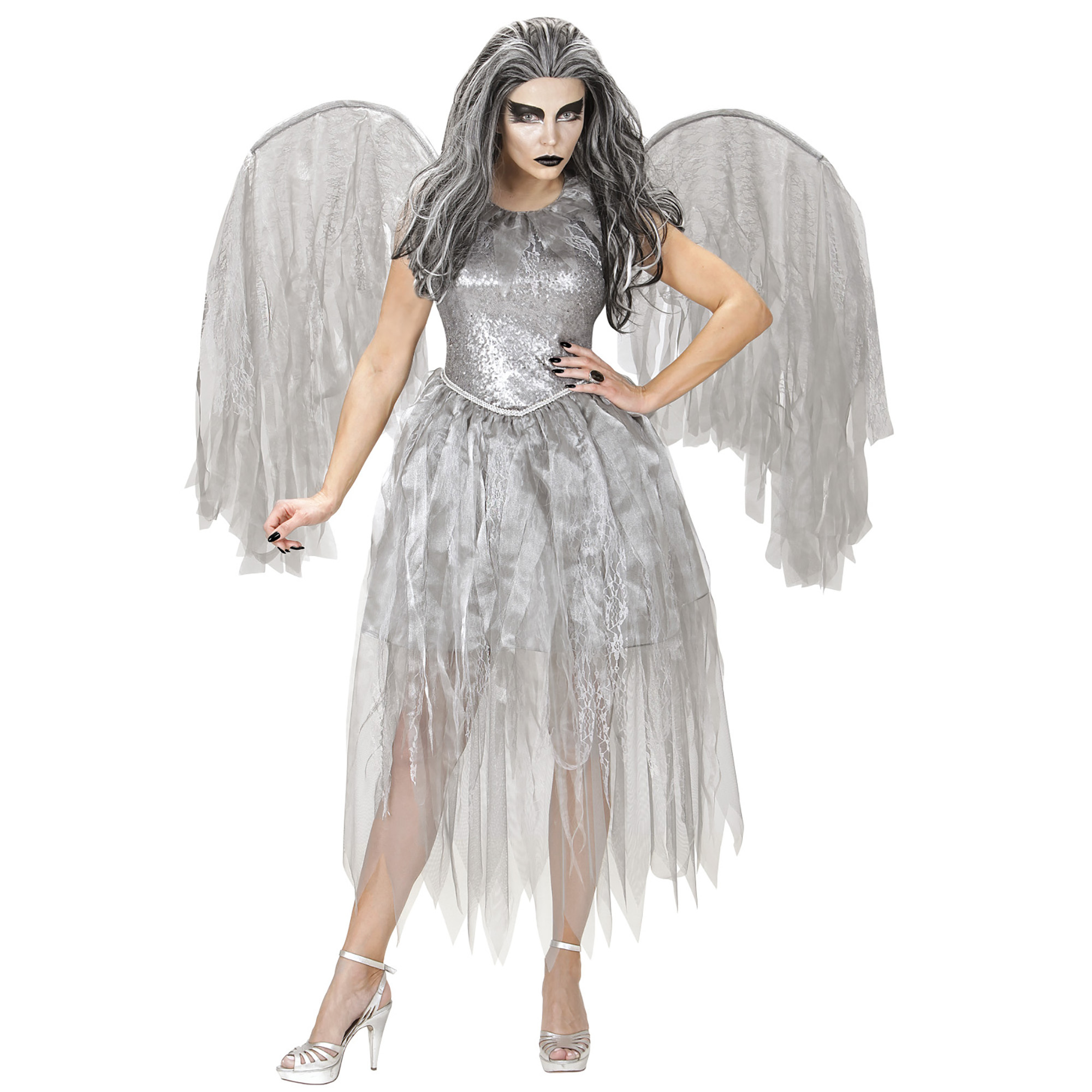 Donker grijze engel jurk dames Angel