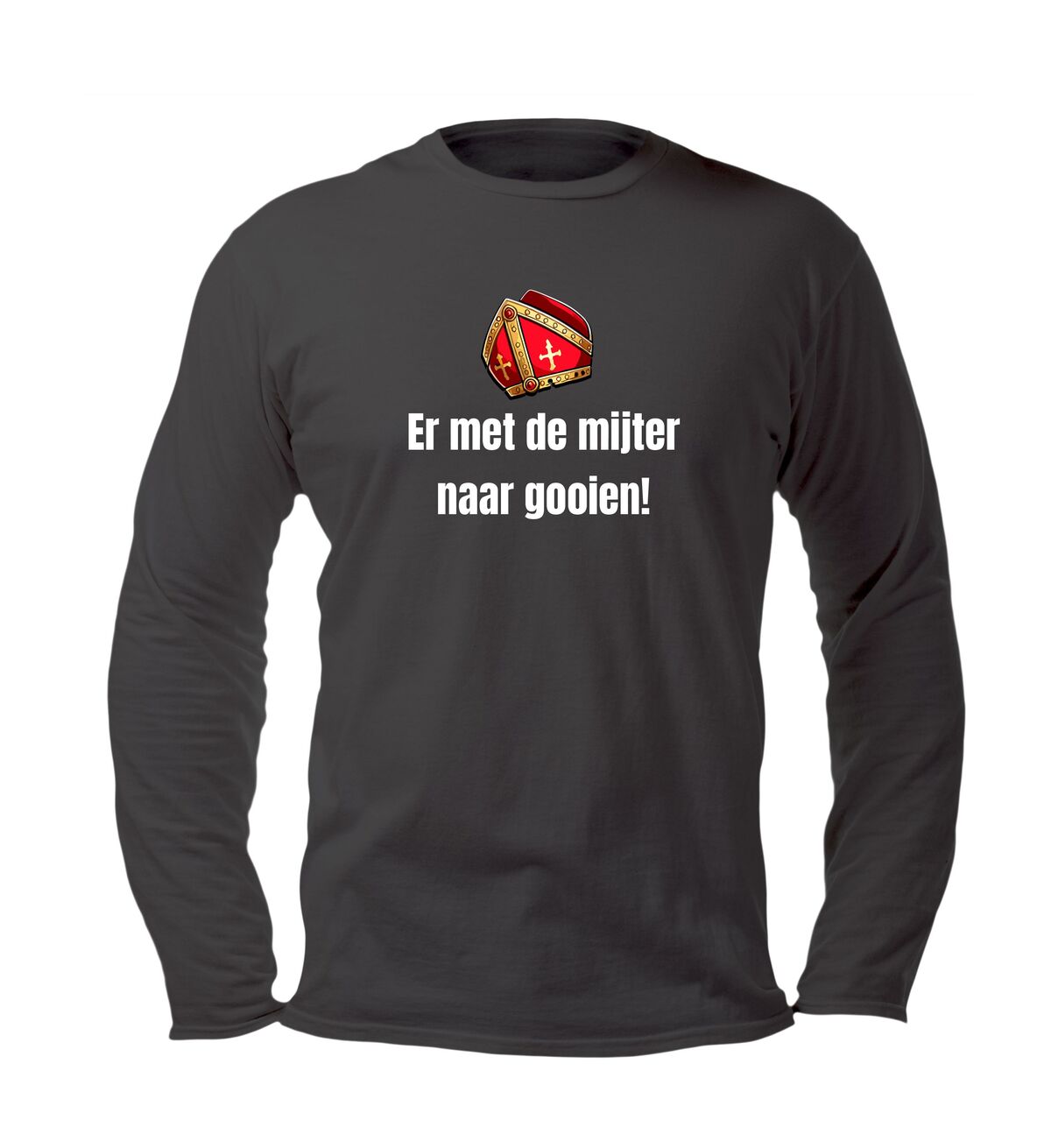 Gek en Grappig Sinterklaas T-shirt Lange mouw