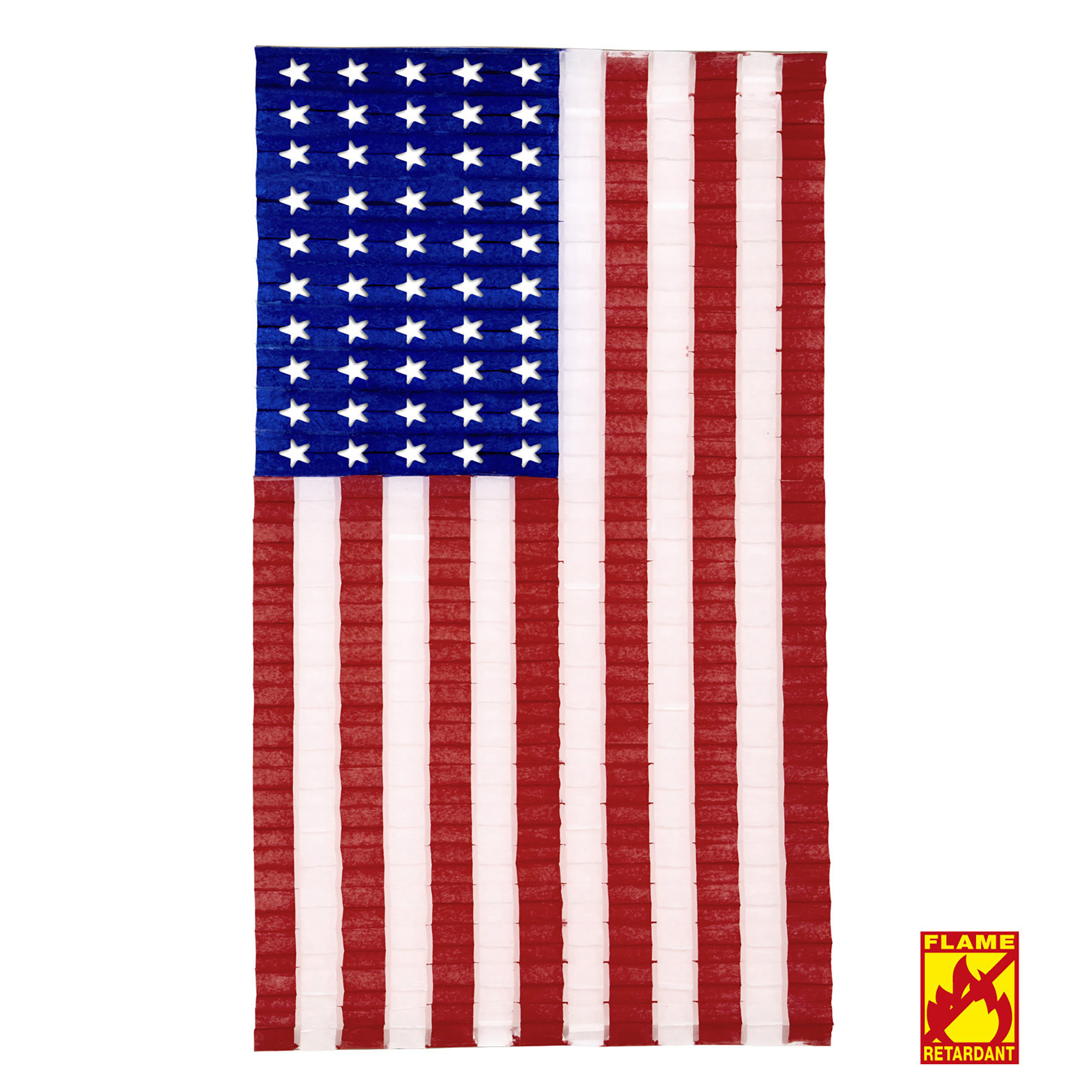 Geplooide vlag Amerika papier 68 x 122cm