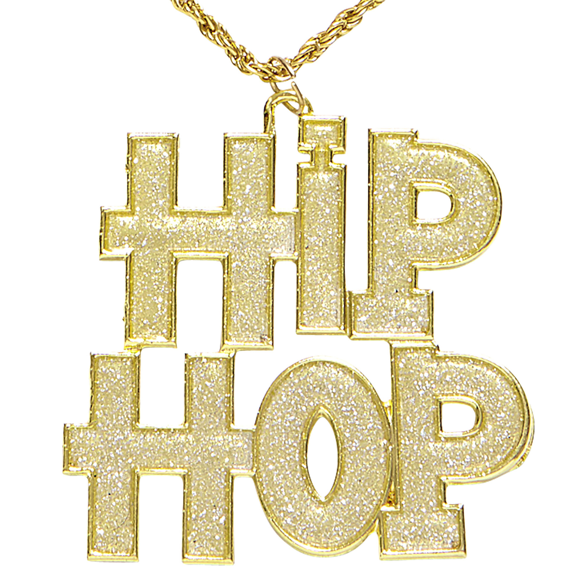 Hip hop ketting goud voor een echte hip hopper