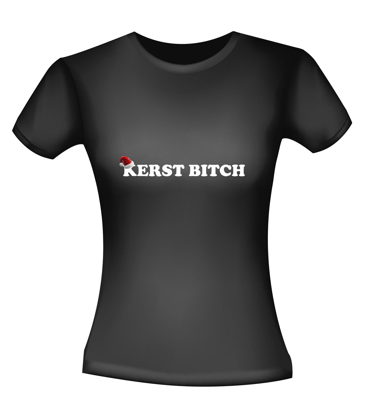 Kerst bitch T-shirt dames