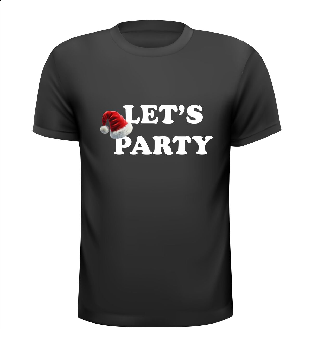 kerst t-shirt let's party