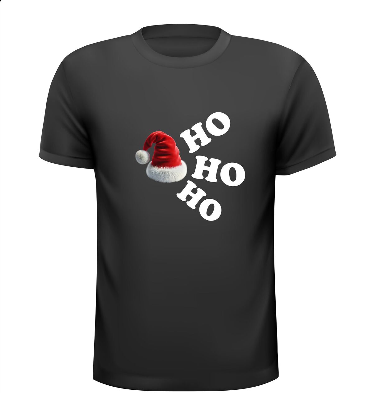 Kerstmuts ho ho ho T-shirt kerst