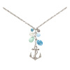 Ketting matrozen dame anker met strass