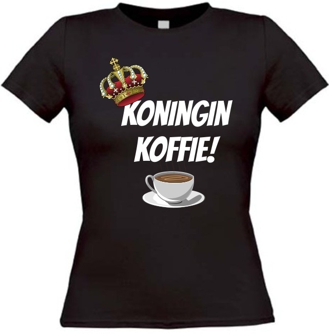 Koningin koffie T-shirt