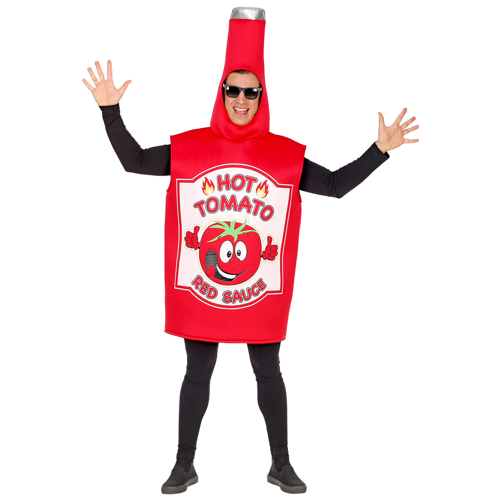 Kostuum tomaten ketchup fles volwassen
