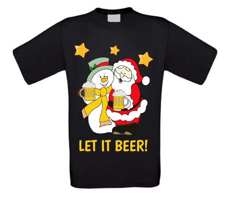 Let it beer kerst T-shirt