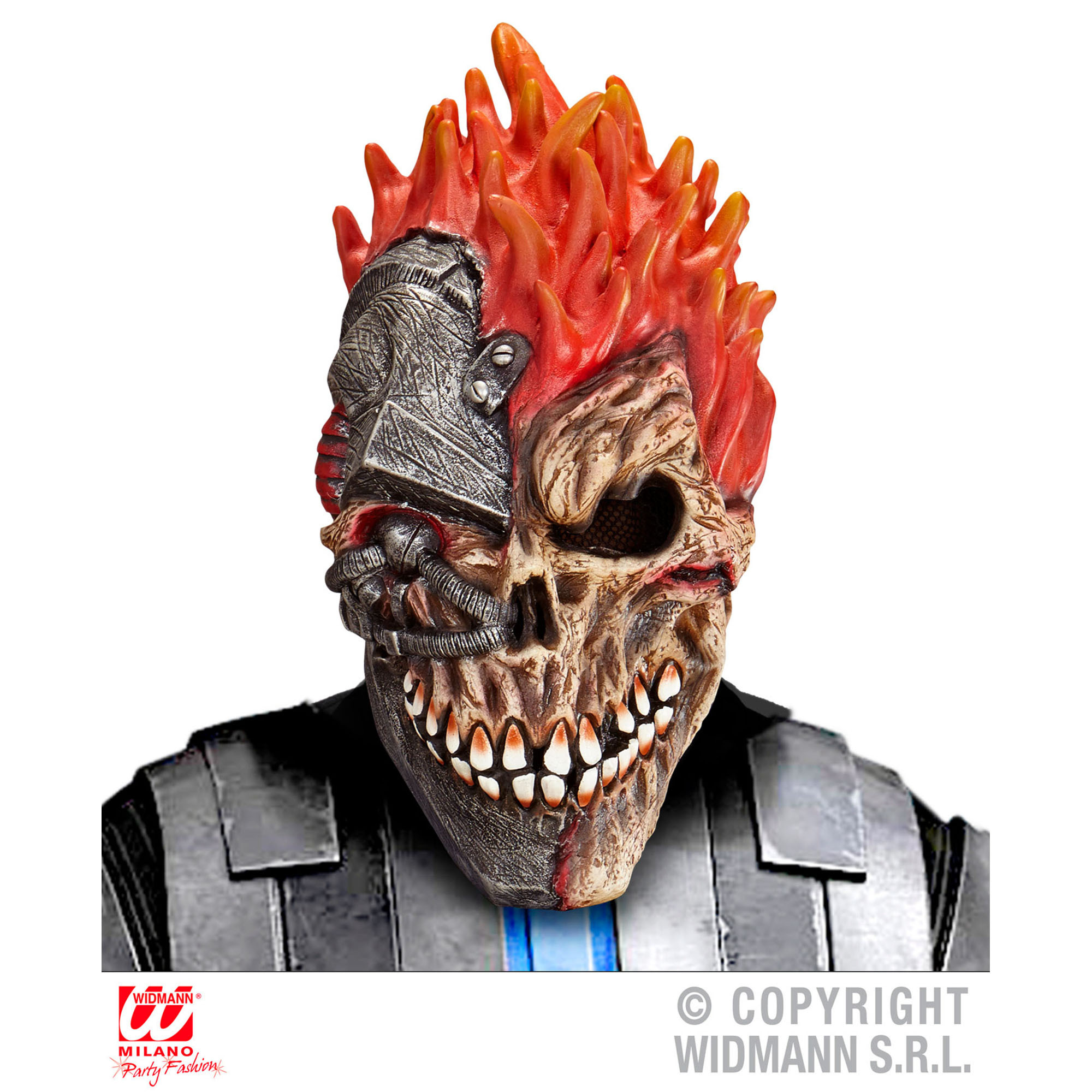 Masker zombie cyber schedel 