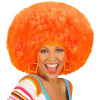 Oranje afro pruik groovy