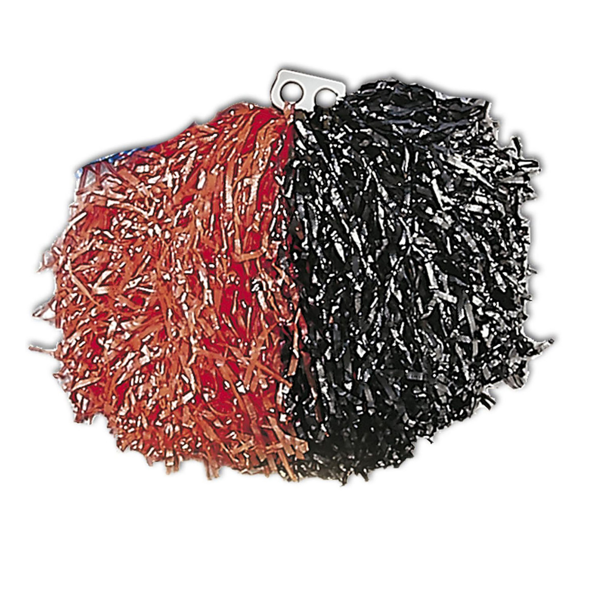 Pom pom zwart rood