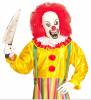 foto 2 Scary  wit killer clown masker met rode haren