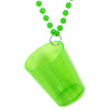 Shot glas groen met ketting