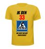foto 8 33 jaar verjaardag leeftijd shirt wie helpt me oversteken heren