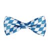 foto 1 Beierse oktoberfest strikje blauw wit geblokt