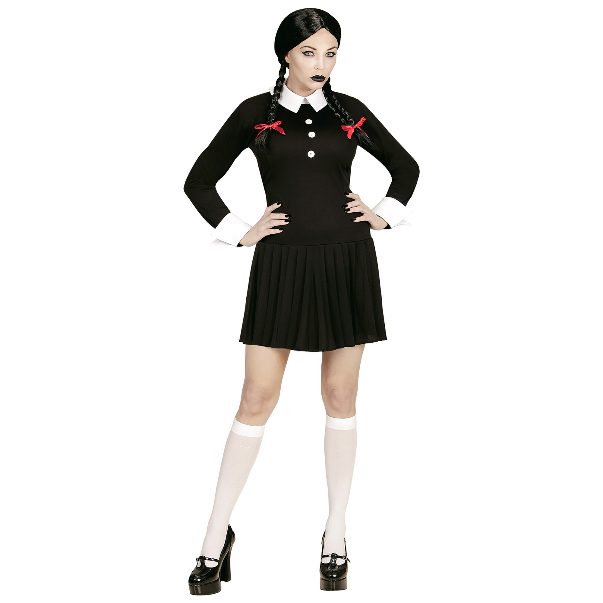 Donker Schoolmeisje outfit High school gothic