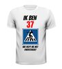foto 7 Fun shirt verjaardag 37 jaar wie helpt me oversteken