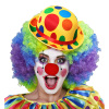 foto 2 Gezellige bolhoed geel met gekleurde stippen clown