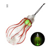 Glow in the dark gloeilamp met bloed  11 cm