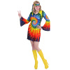 foto 4 Hippie Tie Dye jurk dame flower power