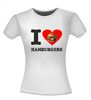foto 10 I love hamburgers T-shirt