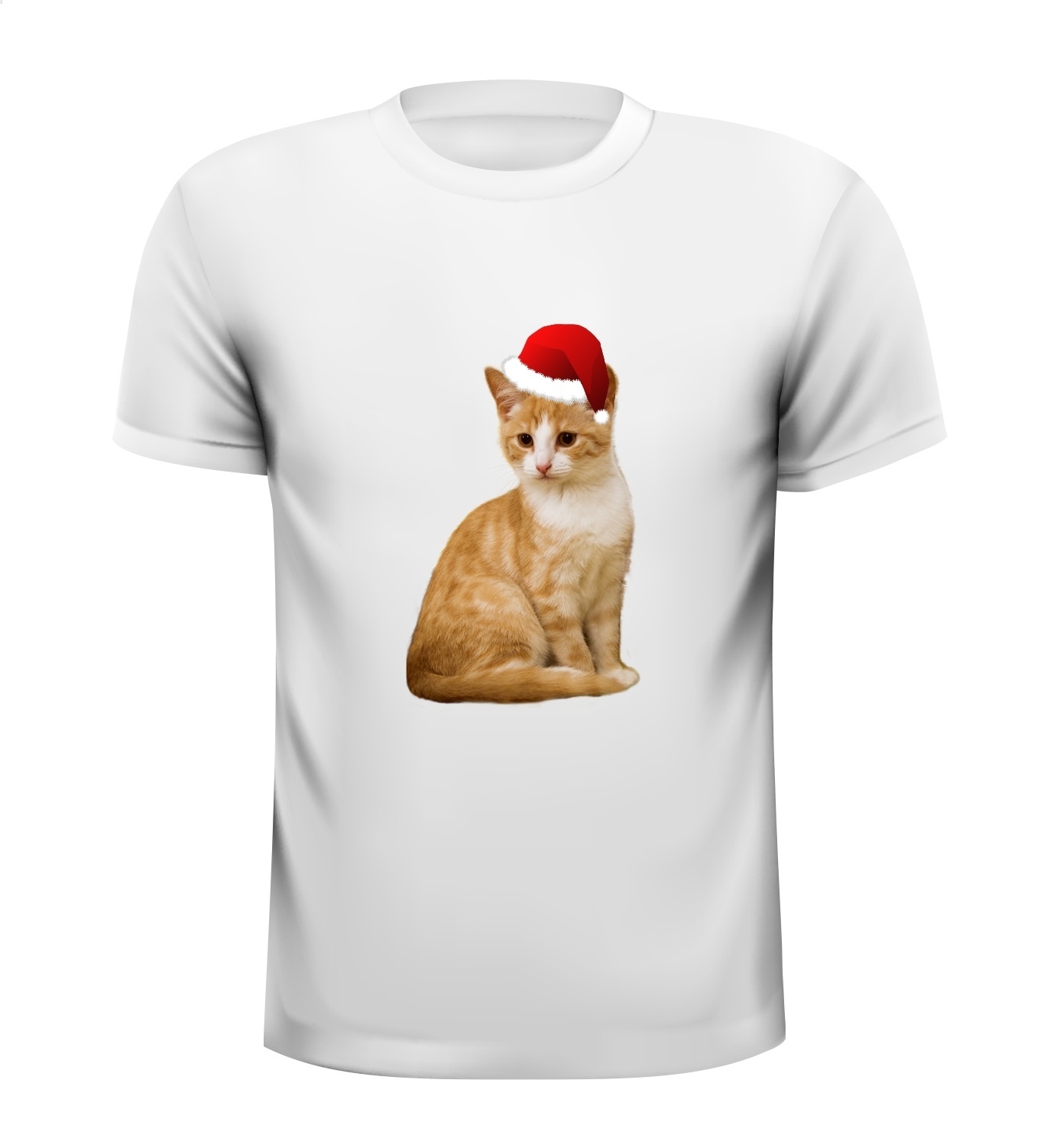 Kerst poes T-shirt