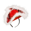 foto 1 Majorette mini driesteek met marabou rood wit