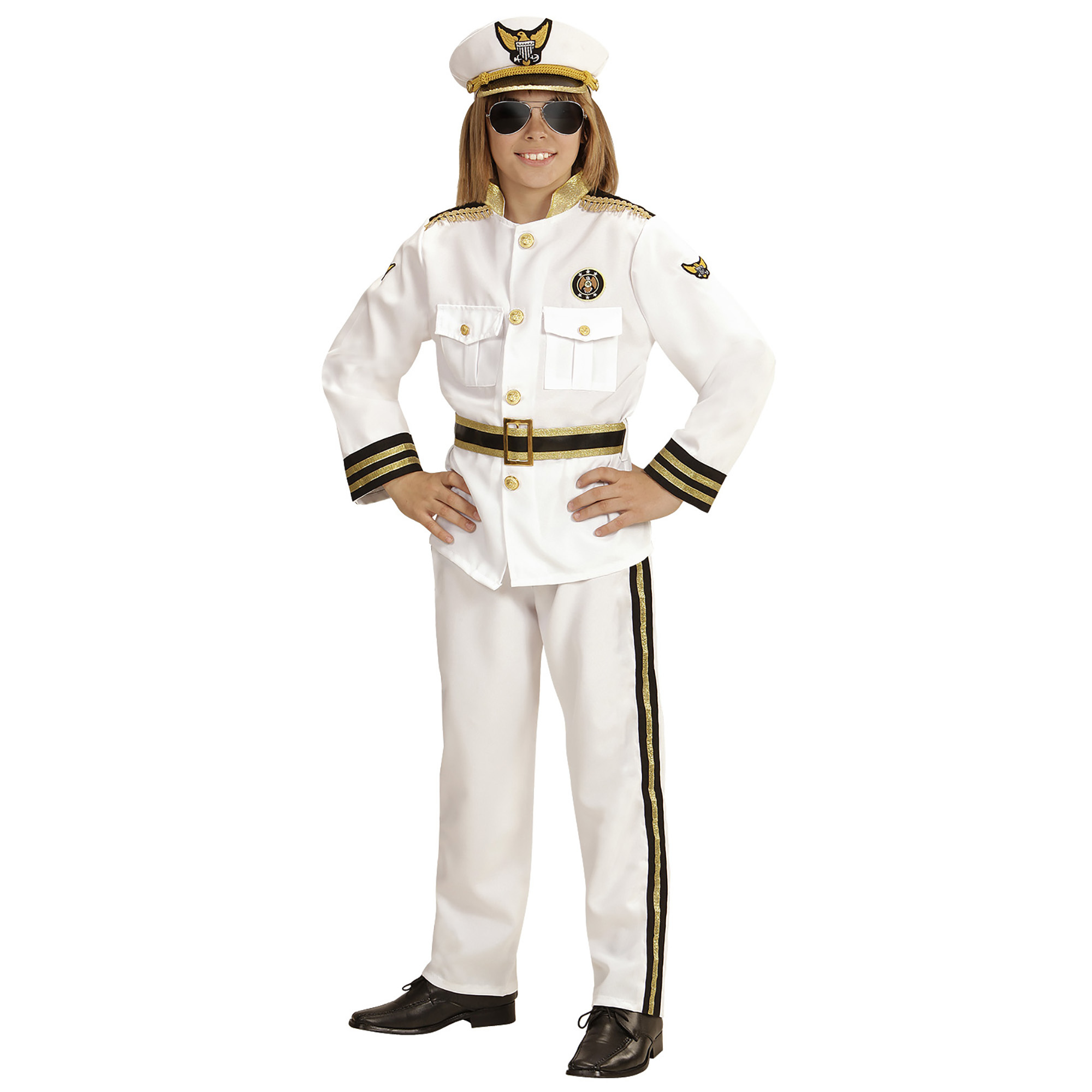 Marine kapitein van de woeste zee kostuum
