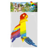 foto 2 Papieren decoratie papegaai 38 cm honingraat
