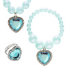 Stijlvolle sieraden set voor een echt prinsesje blauw