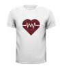 T-shirt hart hartslag glitter rood